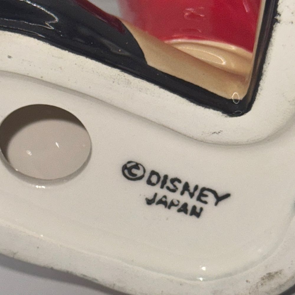 Vintage Disney Mickey Mouse Ceramic Figurine - Black, Red, Yellow - Picture 8 of 9
